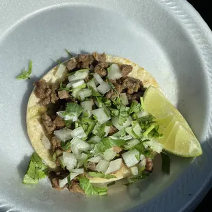 Asada taco