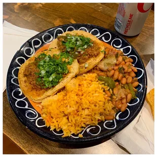 Lunch Taco plate