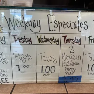 They've still got their awesome specials! May 2022