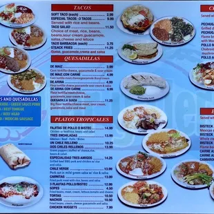 Current menu (as of 07 June 2023)