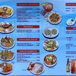 Current menu (as of 07 June 2023)