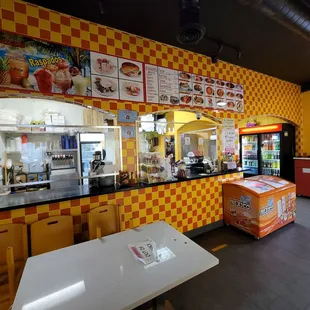 the interior of a restaurant