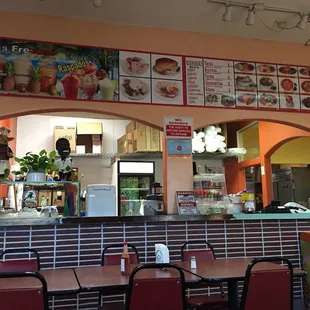 Inside the restaurant