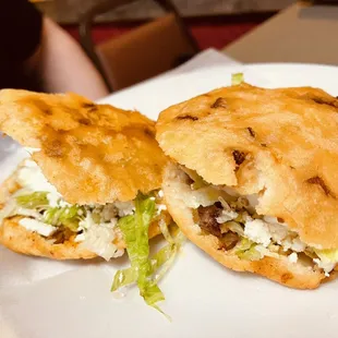 a sandwich cut in half