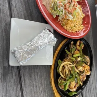 Shrimp fajitas price increased to $16 now ($2 more) and small portions