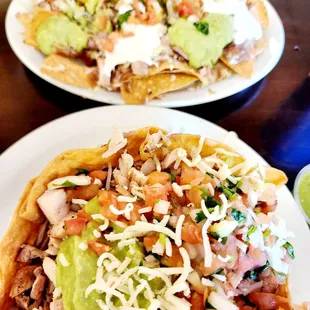 TOCO SALAD &amp; GRILLED CHICKEN NACHOS
