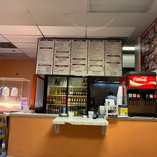 the interior of a restaurant