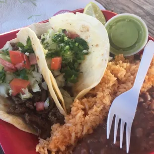 Tacos, Rice, and Beans!