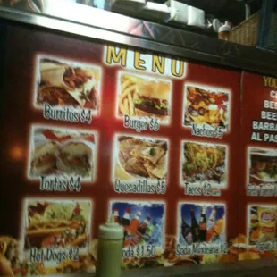 Menu of Taco Truck