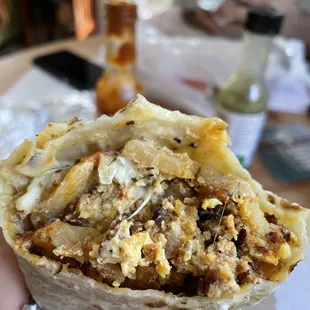 Breakfast burrito, amazing!!!