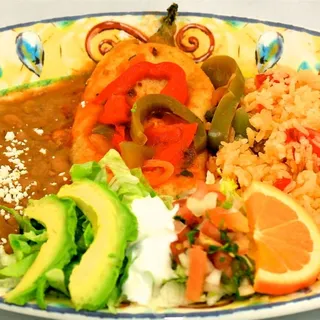 34 PLATO DE 1 CHILE RELLENO
