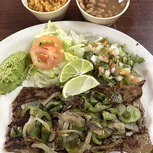 #1, Carne Asada ( requested without cactus) ...perfectly prepared!