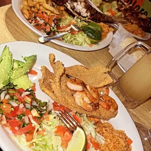 plates of mexican food