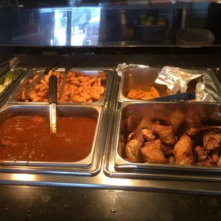 a variety of food items