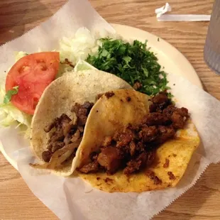 Steak taco/al pastor taco