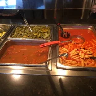 a variety of food items