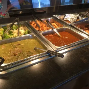 a variety of food items