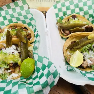 Chicken &amp; Pork Tacos