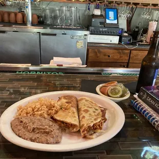 Lunch special - two 5. Two Small Quesadillas All Day Lunch Combo