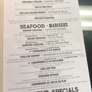 Menu October 2022