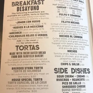 Menu October 2022