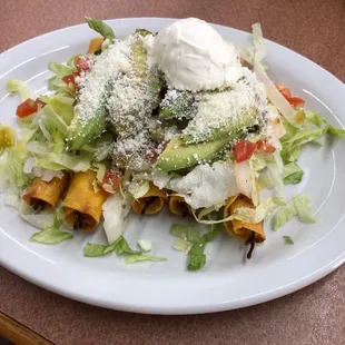 Flautas plate