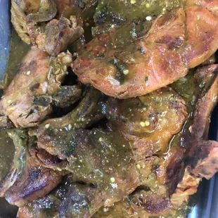 Chuletas en green salsa