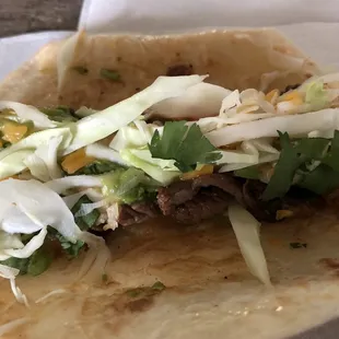 Best fajita tacos!!!  Go here, excellent, fresh tacos!!