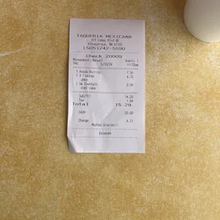 Receipt