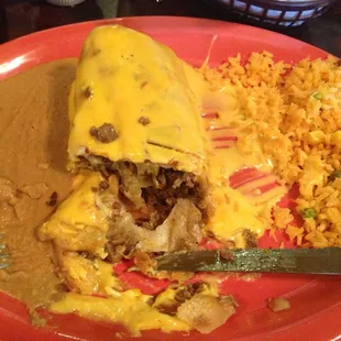 Fajita steal chimichanga