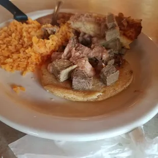 Lengua gordita plate
