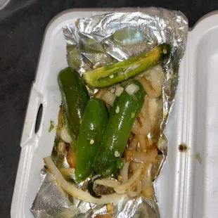 $2 for grilled jalapeños but nothing is grilled about them