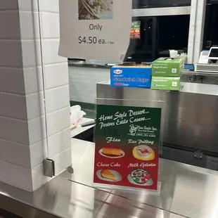 Menu ... fish tacos.