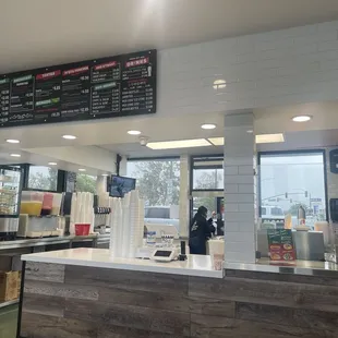 Menu/ordering counter