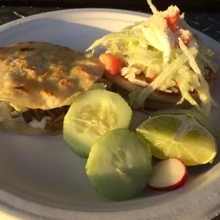 Steak Mulita and Chicken Sope