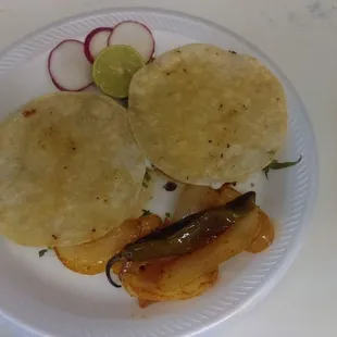 a plate of taqueria