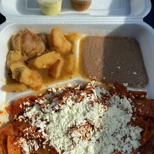 Plato de chiliquilles