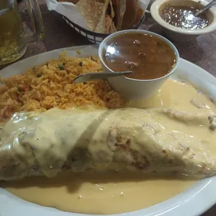 Burrito with cheese....OMG !!!!