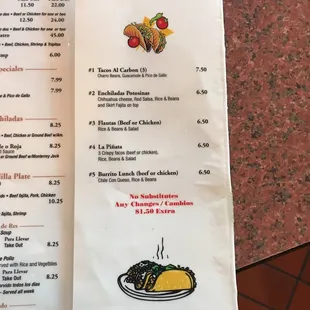 Lunch specials