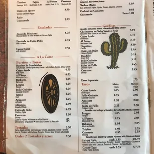 menu, sushi and sashimi