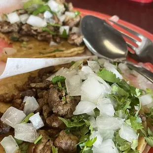 Carne asada tacos