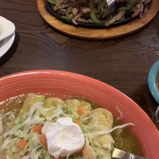 Enchiladas verdes
