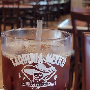 a drink in a glass