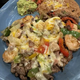Asada con Camarones a la Mexicana