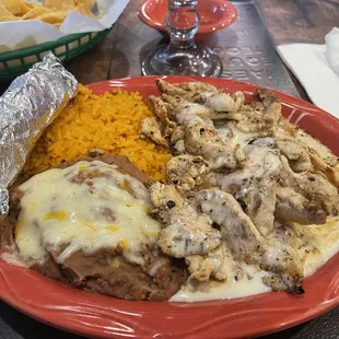L18. Chicken with Cheese Sauce Lunch