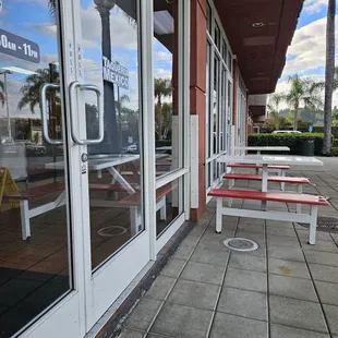 Locked doors at 7:45.