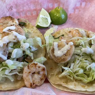 Shrimp tacos.