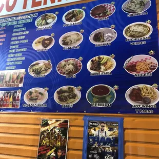 a menu for taqueria tennessee