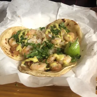 Shrimp tacos