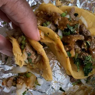 Beef street taco